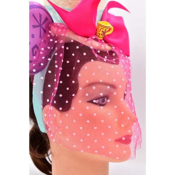 Disney Minnie Mouse Alice in Wonderland Mad Hatter Ears Headband Cup Veil Bow main image 8
